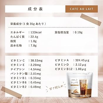ゆっこ様　スマートタンパク　カフェオレ　2点セット Amazon | スマートタンパク プロテイン カフェオレ味 2袋セット